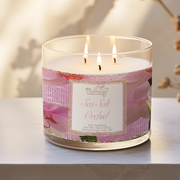 Sea Salt & Orchid 3-Wick Candle