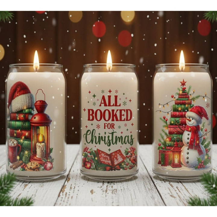 All Booked for Christmas Soy Candle - Phenixology Bath & Body