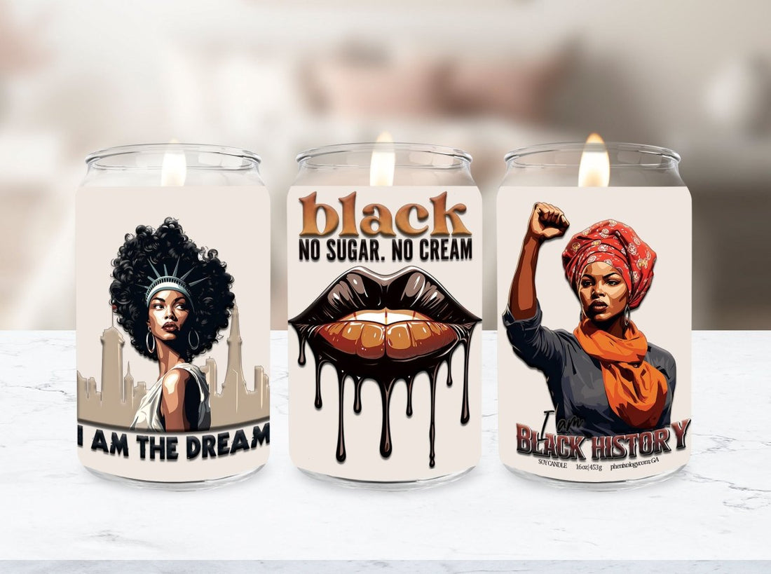 Black, No Sugar. No Cream Soy Candle - Phenixology Bath & Body