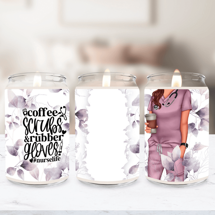 Coffee, Scrubs & Rubber Gloves Soy Candle - Phenixology Bath & Body
