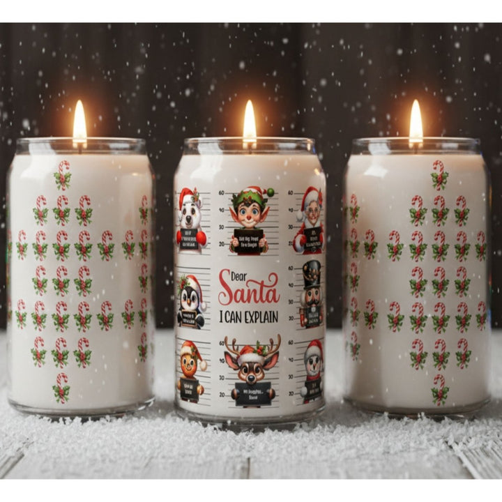 Dear Santa, I Was Framed Soy Candle - Phenixology Bath & Body