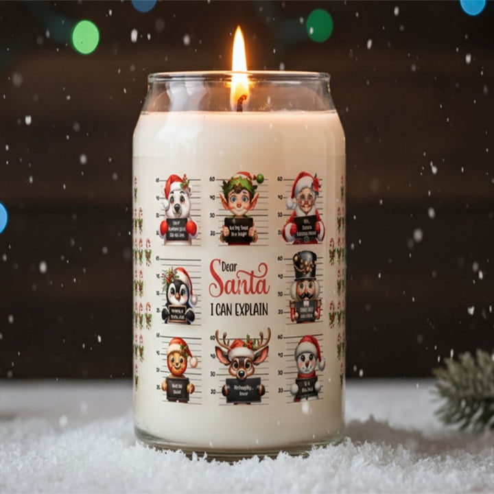 Dear Santa, I Was Framed Soy Candle - Phenixology Bath & Body