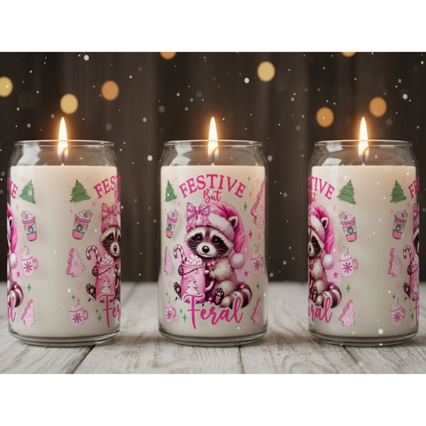 Festive But Feral Soy Candle - Phenixology Bath & Body
