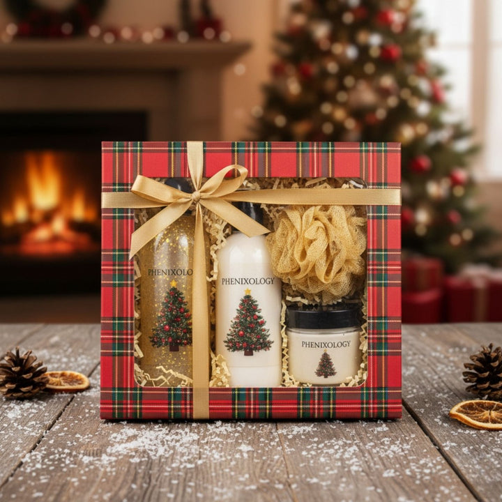 Golden Glow Holiday Body Treat Box - Phenixology Bath & Body