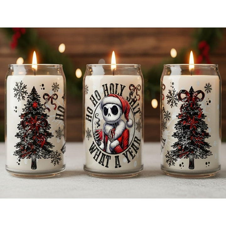 Ho Ho Holy Sh*t What a Year Soy Candle - Phenixology Bath & Body