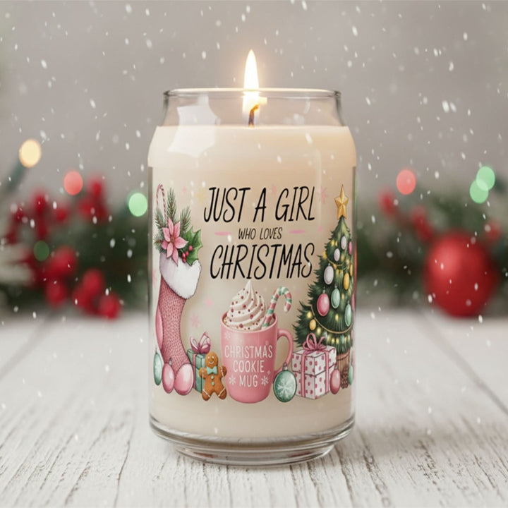 Just a Girl Who Loves Christmas Soy Candle - Phenixology Bath & Body