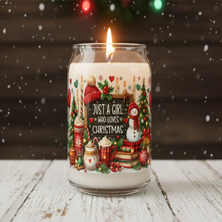 Just a Girl Who Loves Christmas Soy Candle - Phenixology Bath & Body