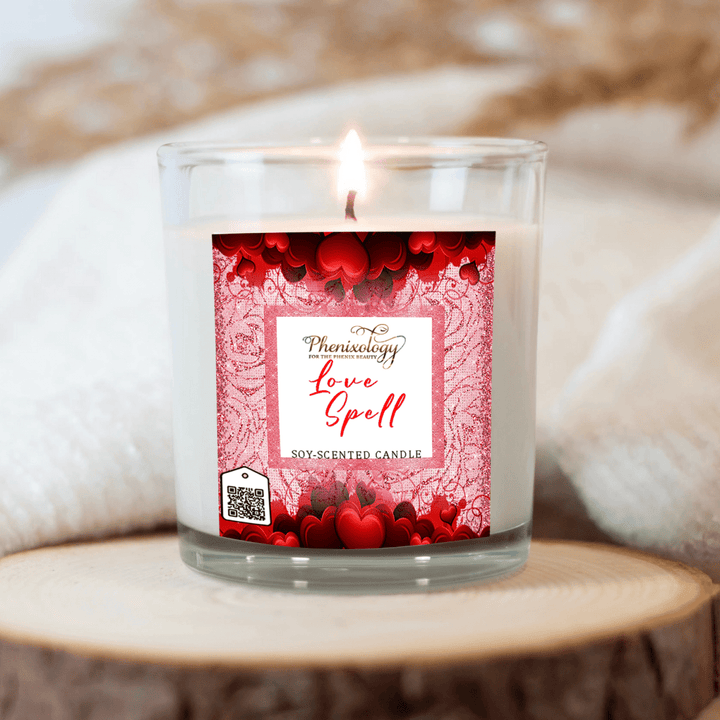 Love Spell Soy Candle - Phenixology Bath & Body
