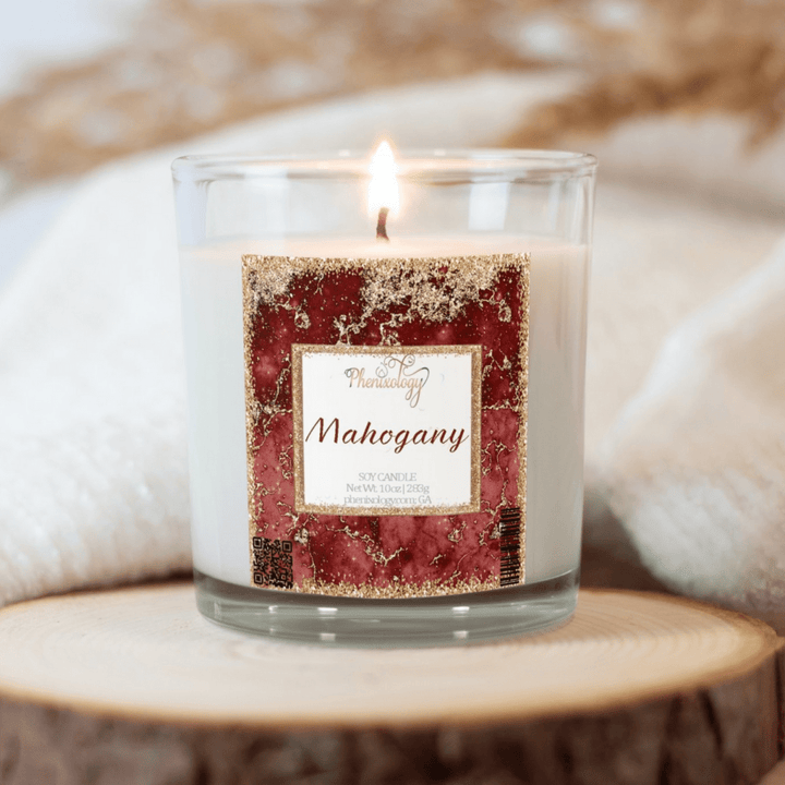 Mahogany Soy Candle - Phenixology Bath & Body