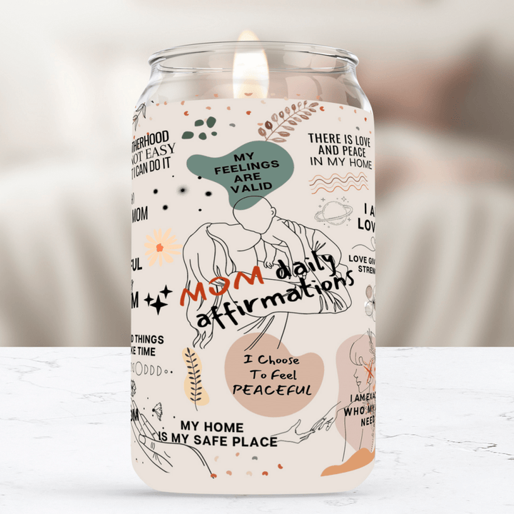 Mom Daily Affirmations Soy Candle - Phenixology Bath & Body