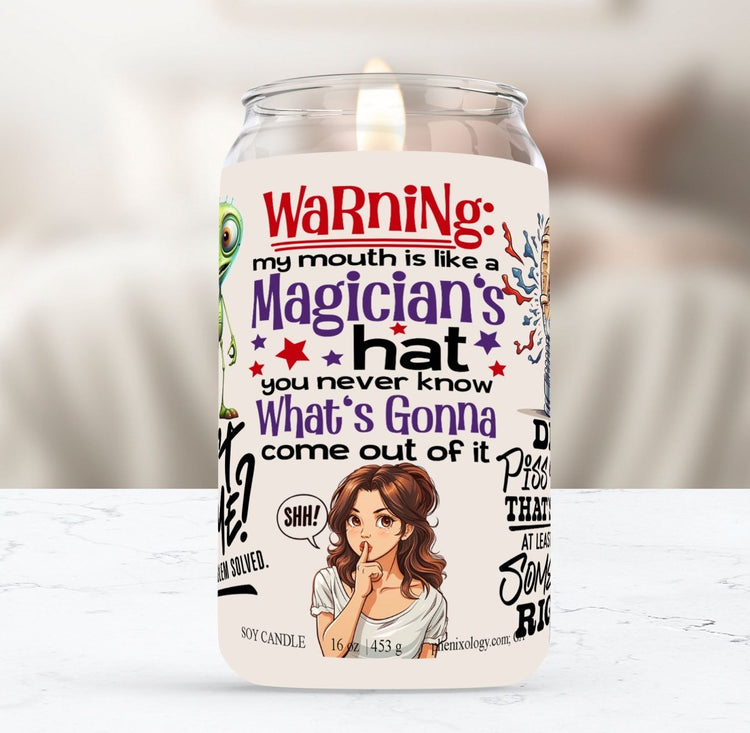 My Mouth Is Like a Magician's Hat Soy Candle - Phenixology Bath & Body