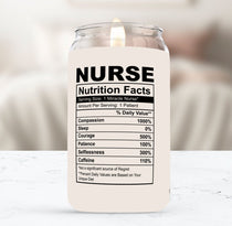 Nurse Nutrition Facts Soy Candle - Phenixology Bath & Body