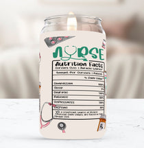 Nurse Nutrition Facts Soy Candle - Phenixology Bath & Body