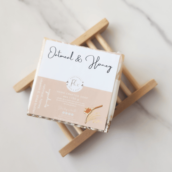 Oatmeal & Honey Body Soap (No Fragrance) - Phenixology Bath & Body