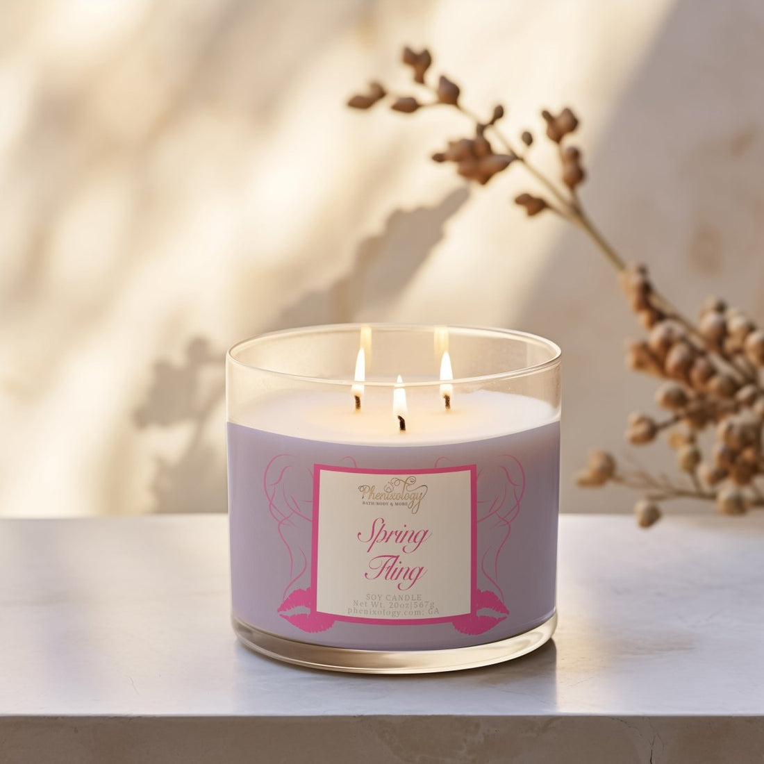 Spring Fling 3 - Wick Candle - Phenixology Bath & Body