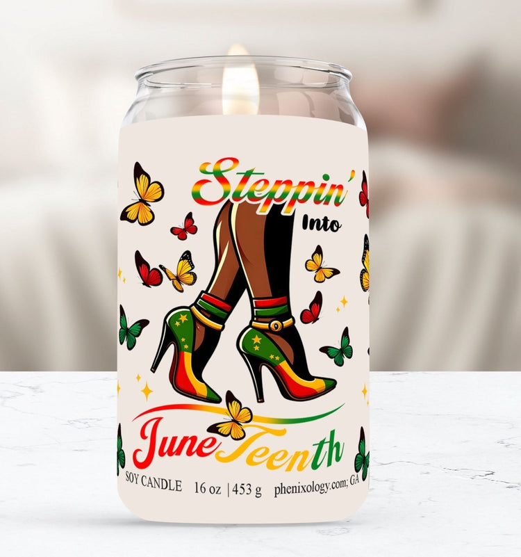 Steppin' into Juneteenth Soy Candle - Phenixology Bath & Body