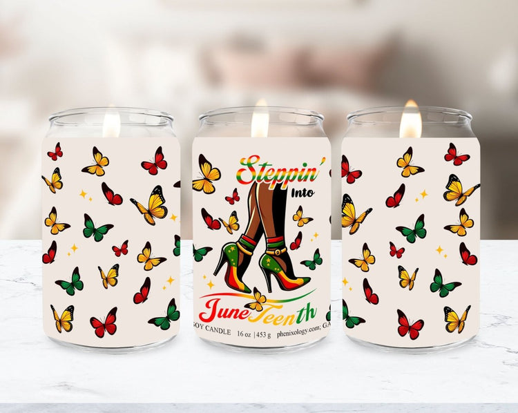 Steppin' into Juneteenth Soy Candle - Phenixology Bath & Body