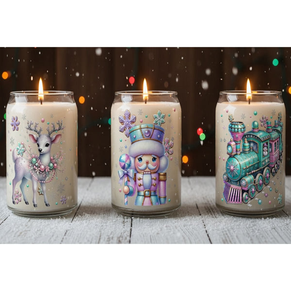 The Pastel Polar Express Holiday Candles - Phenixology Bath & Body