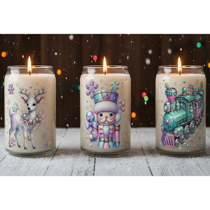 The Pastel Polar Express Holiday Candles - Phenixology Bath & Body