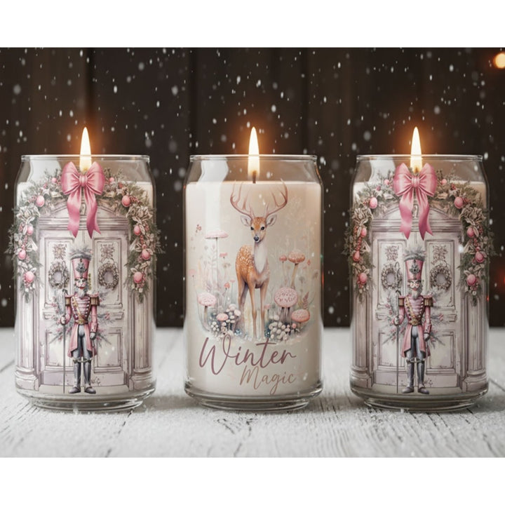 The Pink & Purple Winter Wonderland Soy Candles - Phenixology Bath & Body