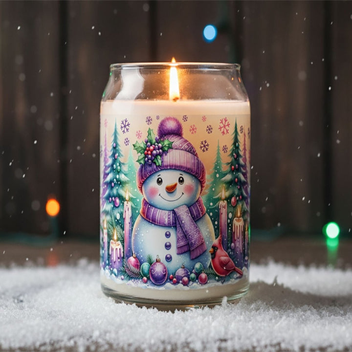 The Pink & Purple Winter Wonderland Soy Candles - Phenixology Bath & Body