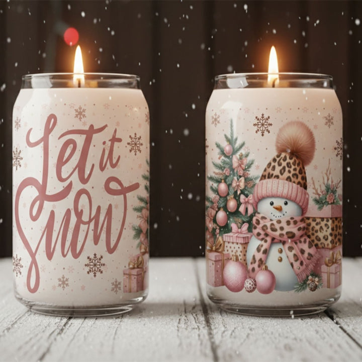 The Pink & Purple Winter Wonderland Soy Candles - Phenixology Bath & Body