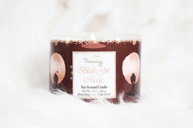 Black Girl Magic 3-Wick Candle - Phenixology