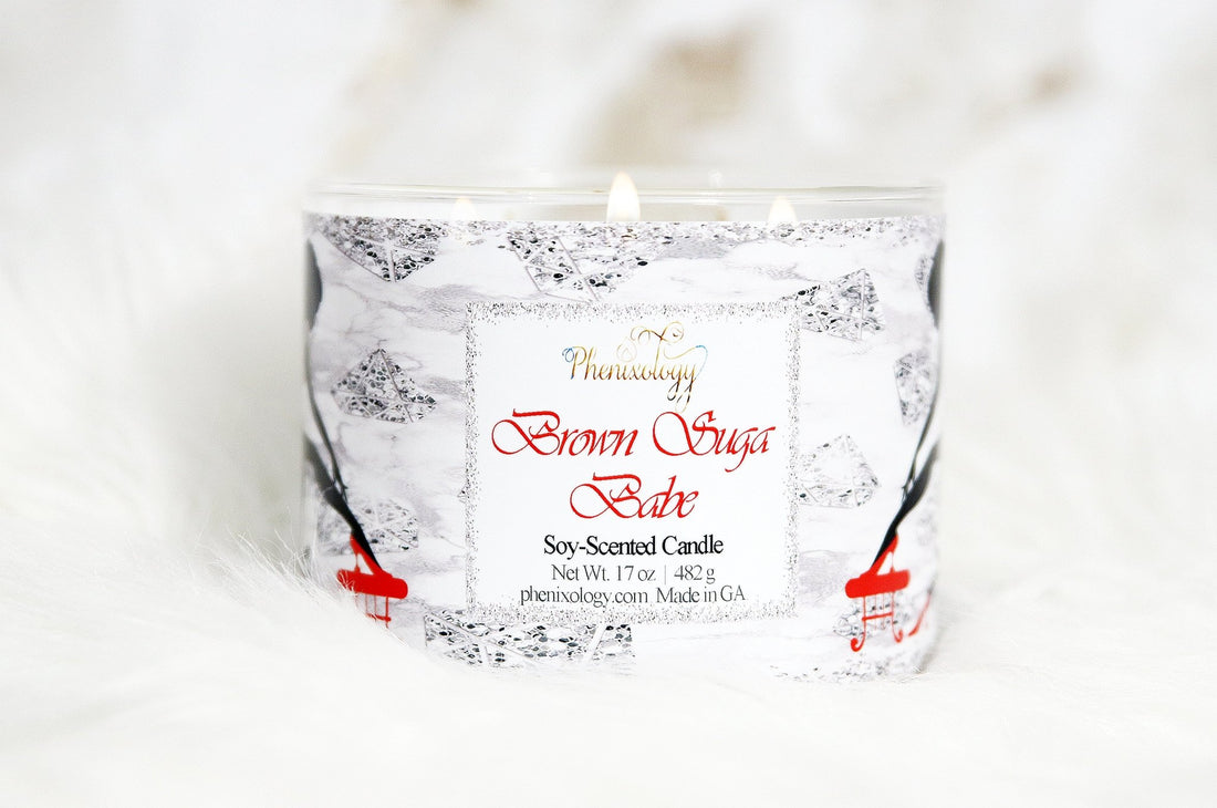 Brown Suga Babe 3-Wick Candle - Phenixology