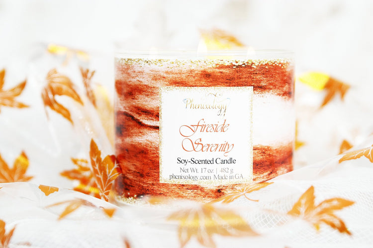 Fireside Serenity 3-Wick Candle - Phenixology