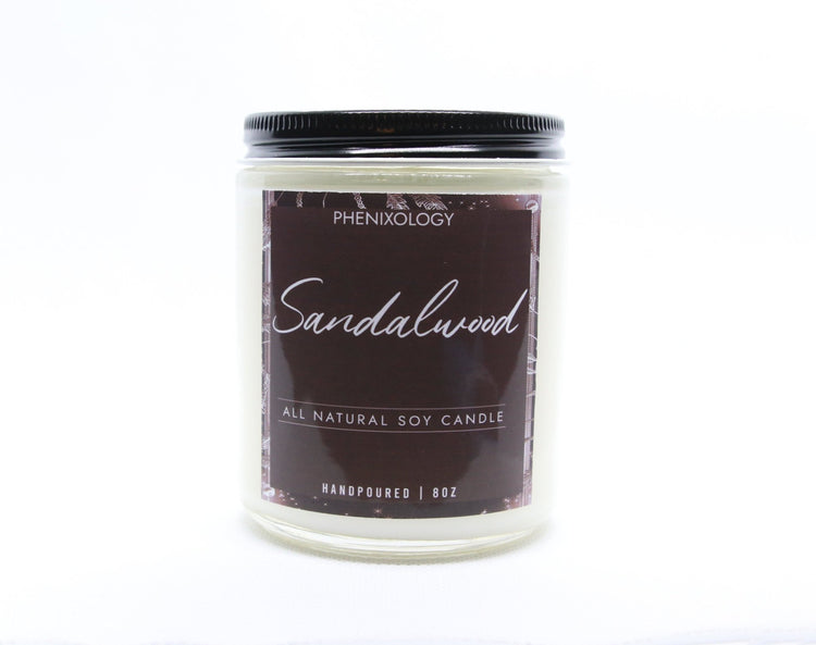 Sandalwood Soy Wax Candles - Phenixology